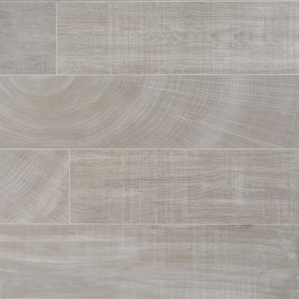 Ivy Hill Tile Montgomery Gray 8 in. x 48 in. Matte Porcelain Wood Look Floor and Wall Tile (15.49 sq. ft./Case)