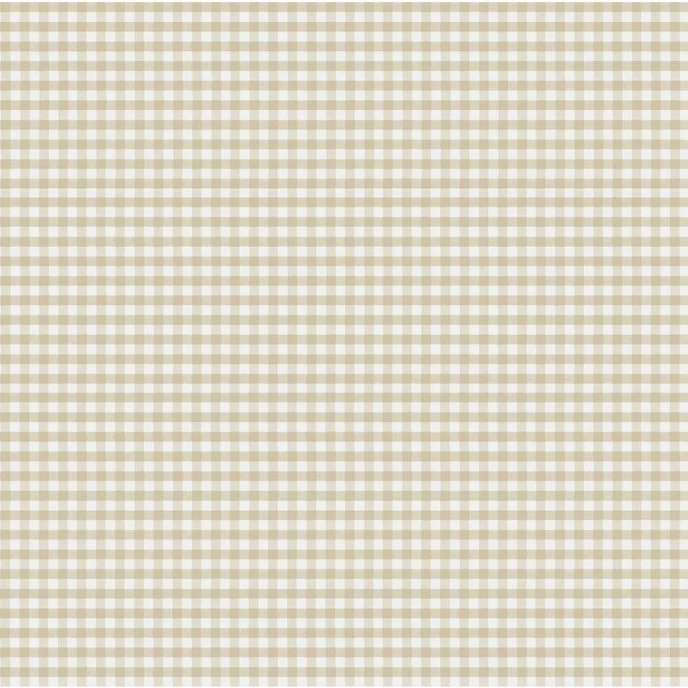 Little Explorers 2 Beige 2-Toned Gingham Matte Finish Non-Pasted Non-Woven 