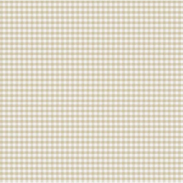Unbranded Little Explorers 2 Beige 2-Toned Gingham Matte Finish Non-Pasted Non-Woven Wallpaper Roll