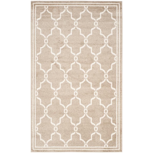 SAFAVIEH Amherst Wheat/Beige 5 ft. x 8 ft. Geometric Diamond Area Rug
