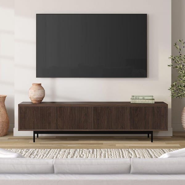 Whitman 78.5 in. Alder Brown TV Stand Fits TV's up to 85 in.