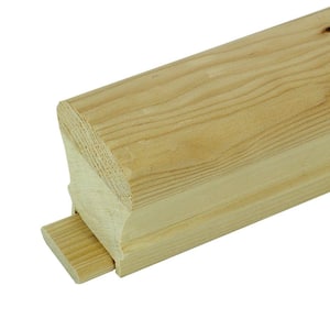 Stair Parts 6010 12 in. Unfinished Plowed Hemlock Handrail