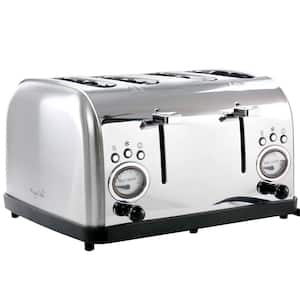 4-Slice Wide Slot Toaster With Variable Browning in Silver