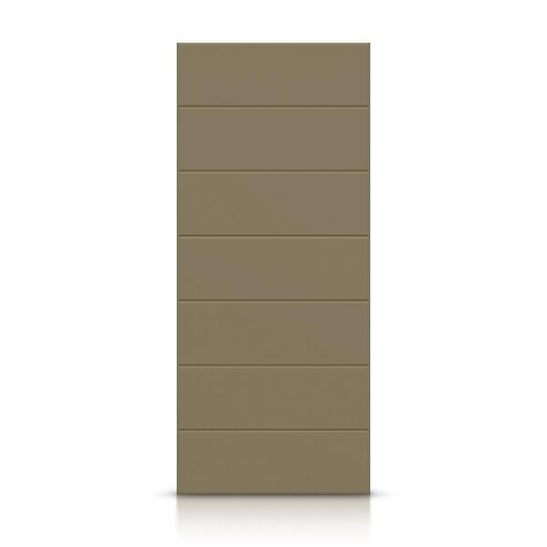CALHOME 42 in. x 80 in. Hollow Core Olive Green Painted Composite MDF Interior Door Slab