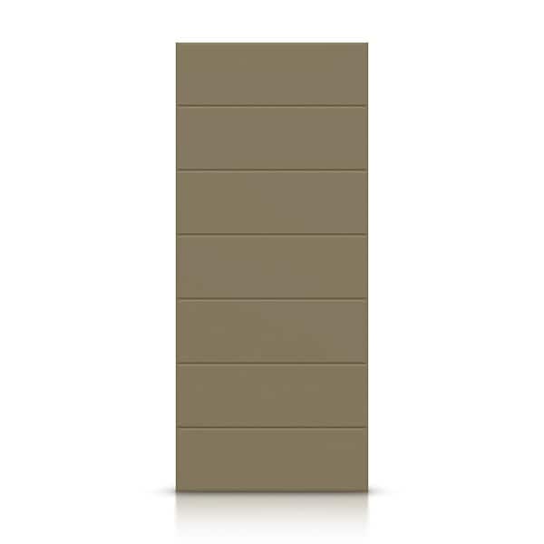 CALHOME 30 in. x 96 in. Hollow Core Olive Green Painted Composite MDF Interior Door Slab