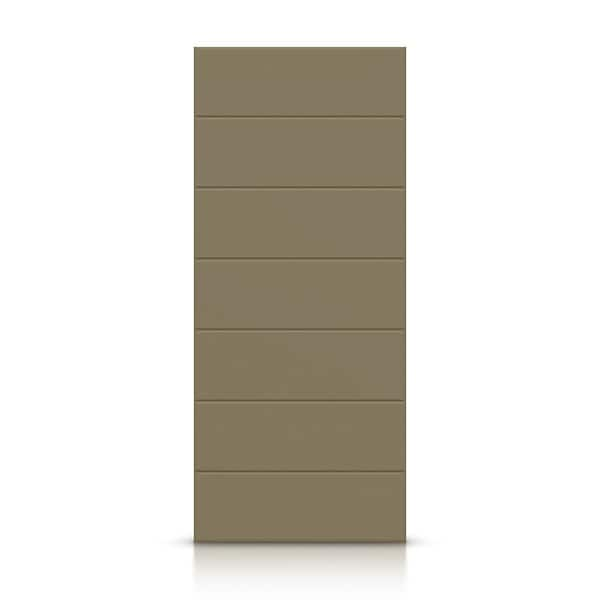 CALHOME 36 in. x 96 in. Hollow Core Olive Green Stained Composite MDF Interior Door Slab