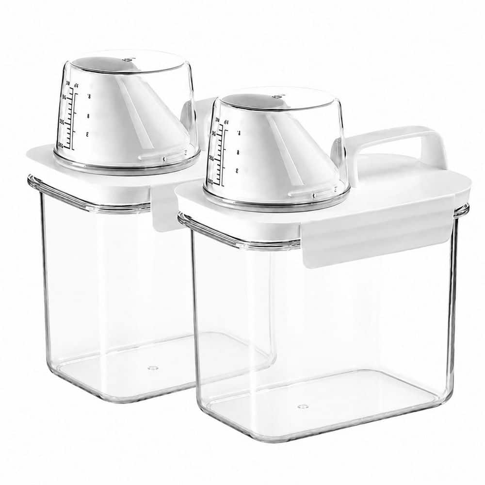 2-Pack 1.1L Airtight Rice and Cereal Storage Containers with Measuring Cup, Pour Spout and Clear PET price history on PriceWatchPro