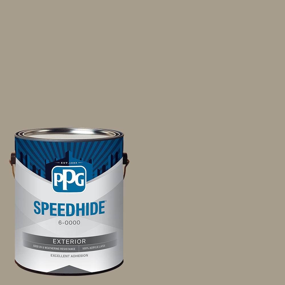 SPEEDHIDE 1 gal. PPG10245 Stonehenge Greige SemiGloss Exterior Paint