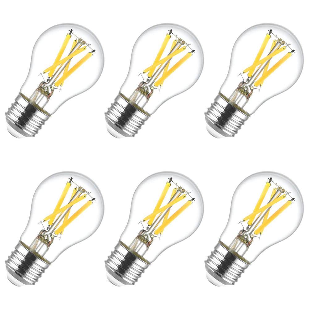 60W Equivalent A15 Edison LED Bulb, 5000K Bright White, 8.5W, Dimmable, 750LM, CRI90, E26, A-Style, UL Listed (6-Pack) price history on PriceWatchPro