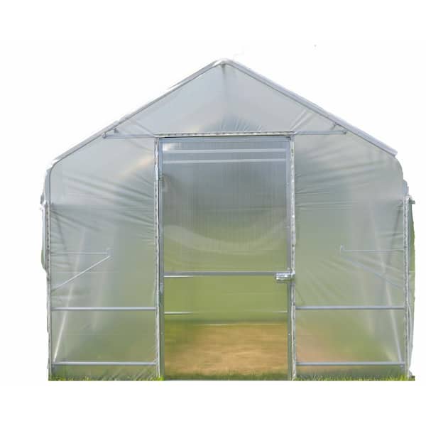 POLY-TEX Superior 10 ft. x 6 ft. x 9 ft. Poly Silver Greenhouse