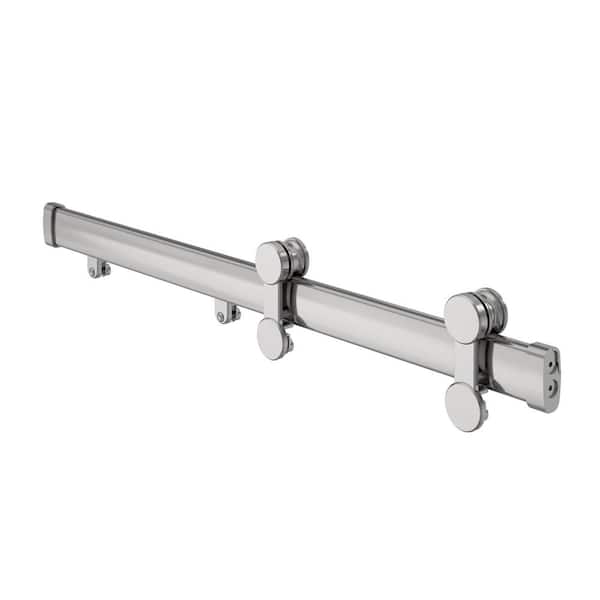 Delta Flannigan 48 in. to 60 in. W x 3.75 in. D Contemporary Frameless  Sliding Shower/Tub Hardware Assembly Kit in Chrome SDL60FL-C-R - The Home  Depot