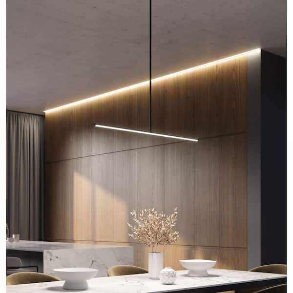 AFX Elizabeth 24-Watt 1-Light Black Shaded Integrated LED Pendant