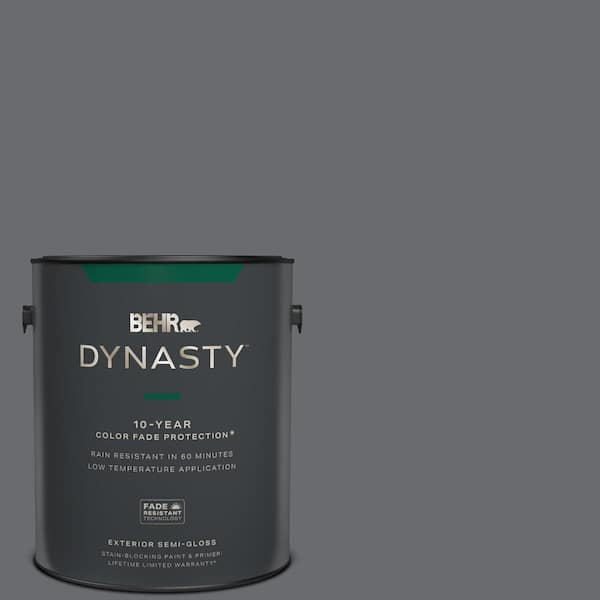 BEHR DYNASTY 1 gal. Home Decorators Collection #HDC-CL-04G Liberty Bell Gray Semi-Gloss Exterior Stain-Blocking Paint & Primer