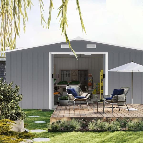 12 ft. W x 10 ft. D 0.23mm color steel plate, surface protective film, Two daylight Windows