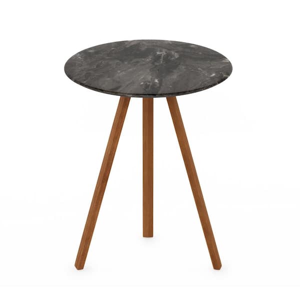 Furinno Redang Paladina 3-Leg Round Wood Outdoor Dining Table with Smart Top
