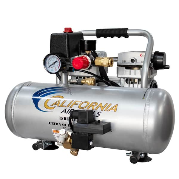 California Air Tools 2010ALFCAD Ultra Quiet Oil-Free 1.0 Hp 2.0 Gal. 125 PSI Aluminum Tank Electric Air Compressor with Automatic Drain Valve