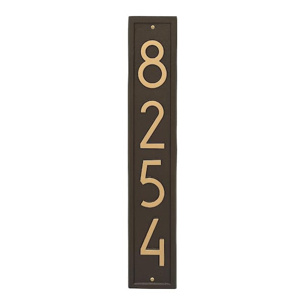 Whitehall Products Vertical Modern Personalized Rectangle Wall Plaque