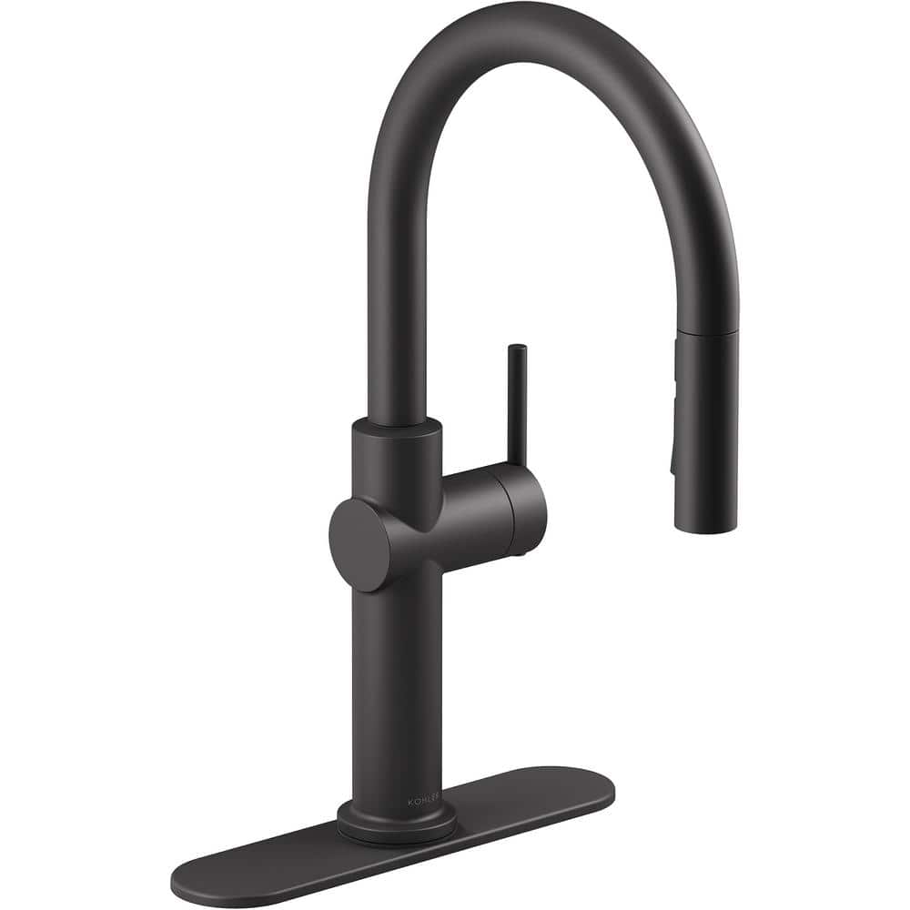 Crue Vibrant Stainless Single-Handle Pull-Down Kitchen Faucet