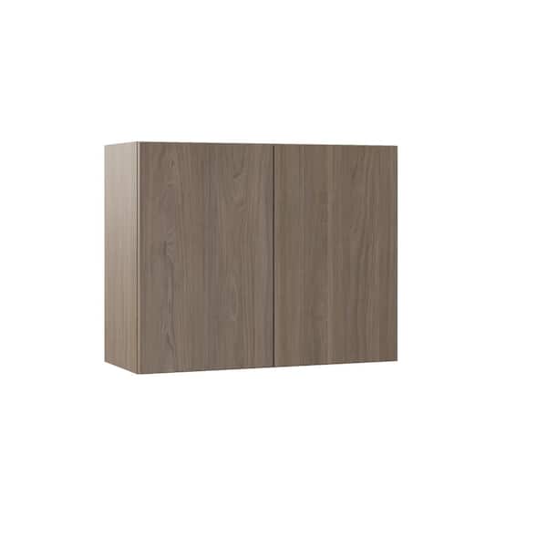 Designer Series Edgeley Assembled 30x24x12 in. Wall Kitchen Cabinet in Driftwood