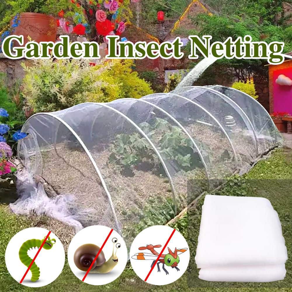 8.2 ft. x 24.6 ft. Insect Netting Outdoor Greenhouse Vegetable Insect-Proof