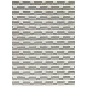 Bryant Grey 5 ft. x 7 ft. Striped Area Rug