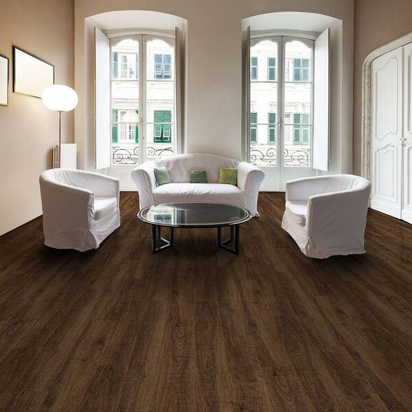 TrafficMaster Highbourne Oak 6 in. x 36 in. Luxury Vinyl Plank