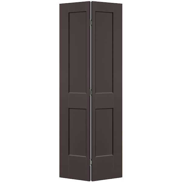 Masonite 30 in. x 80 in. 2-Panel Logan Hollow Core Willow Wood Molded Composite Bi-Fold Door