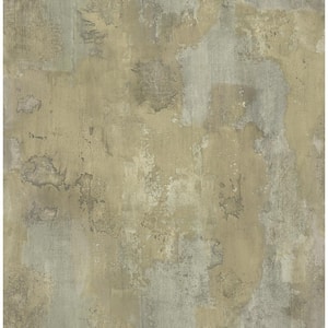 Telluride Faux Texture Metallic Taupe & Brown Paper Strippable Roll (Covers 56.05 sq. ft.)