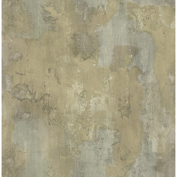 Seabrook Designs Telluride Faux Texture Metallic Taupe & Brown Paper Strippable Roll (Covers 56.05 sq. ft.)