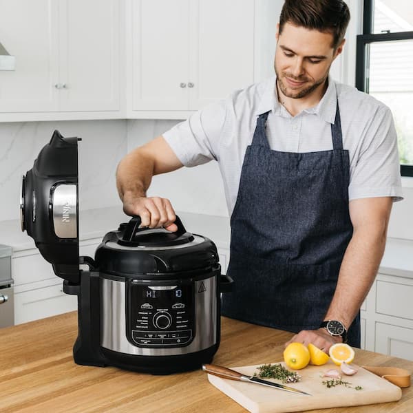 NINJA Foodi 8 qt. XL 12-in-1 Stainless Steel Electric Multicooker Air Fryer  Pressure Cooker (OS401) OS401 - The Home Depot