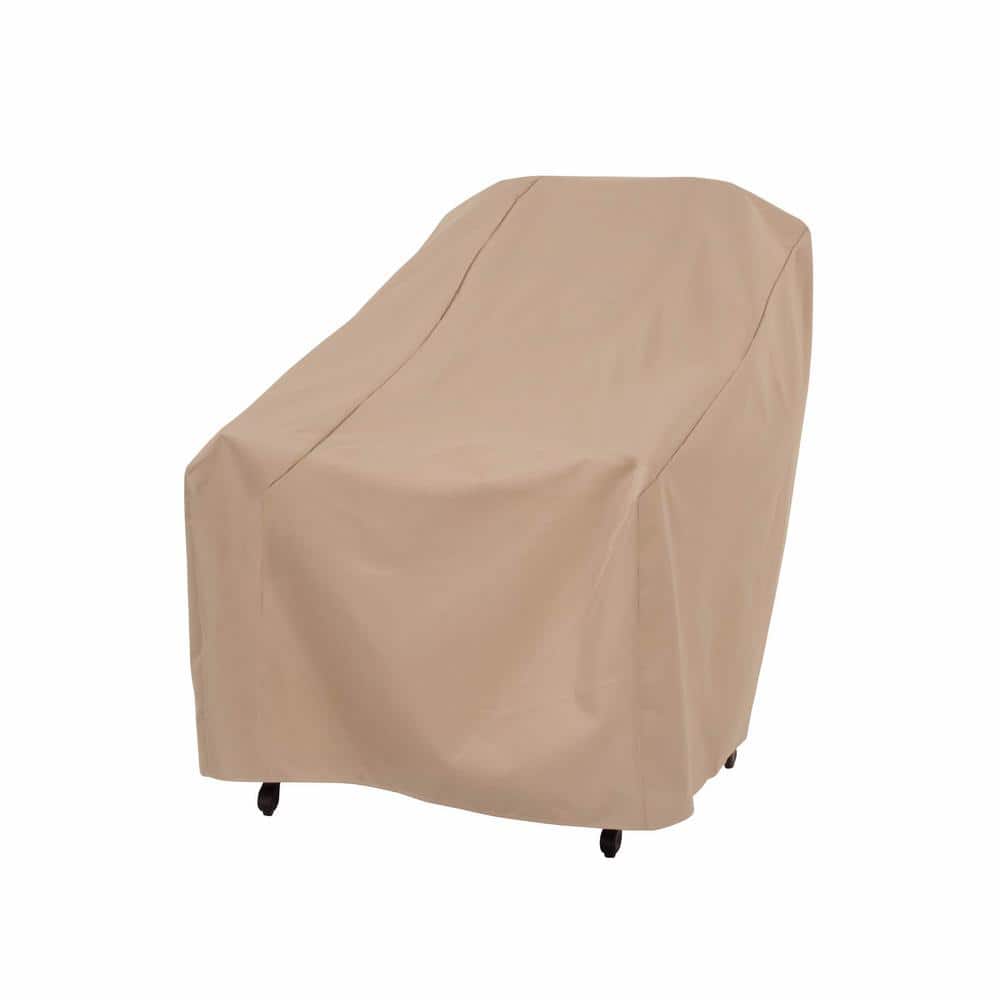 33 in. L x 34 in. W x 31 in. H Khaki Patio Chair Cover