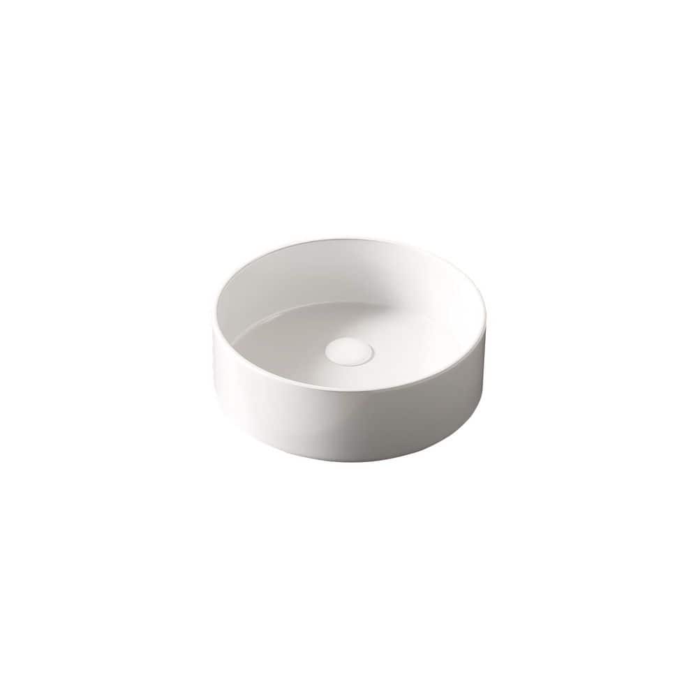16 in. Round Vessel Ceramic Bathroom Sink in White without Faucet NO Cabinet price history on PriceWatchPro