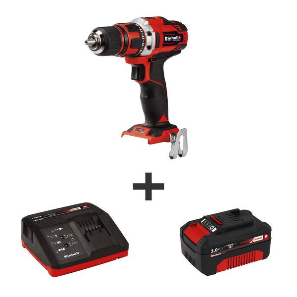 Einhell PXC 18-Volt MAX 1500 RPM Cordless 1/2 in. Power Drill/Driver Kit (with 3.0 Ah Battery Plus Fast Charger)