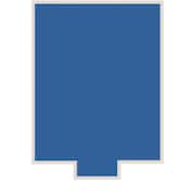 16 ft. x 32 ft. Rectangle Blue Solid In-Ground Safety Pool Cover Center End Step, ASTM F1346 Certified
