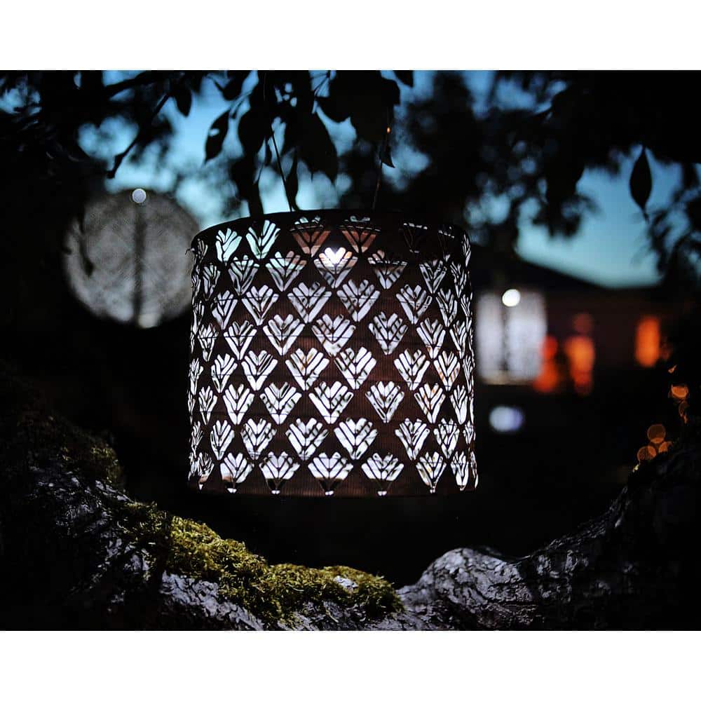Copper Medium Cordless Solar LED Outdoor Lantern