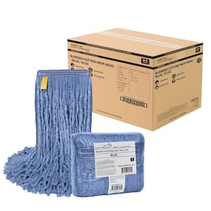 1.25 in. Cut End String Mop Blended Mop Head Refill 16 oz. Blue (24-Pack)