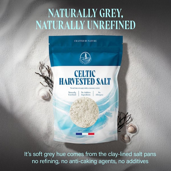 Vitale Naturelle Celtic Sea Salt for Cooking and Spa, Naturally