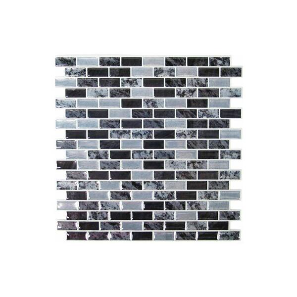 StickTiles 10.5 in. W x 10.5 in. H Traditional Marble Peel and Stick Decorative Tile Backsplash (4-Pack)
