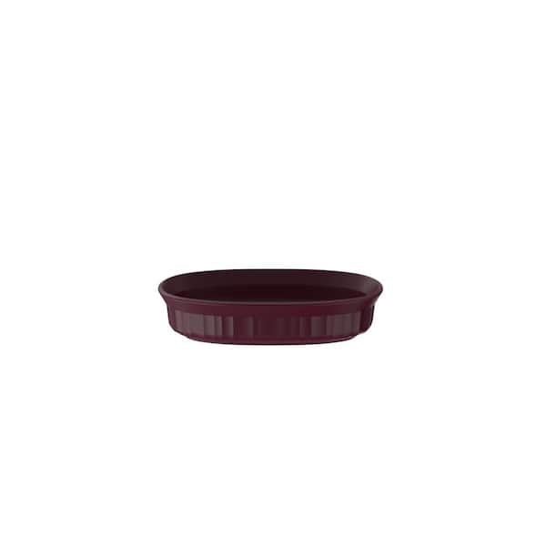 Corningware French Colors 1.5qt Round Ceramic Baking Dish - Cabernet