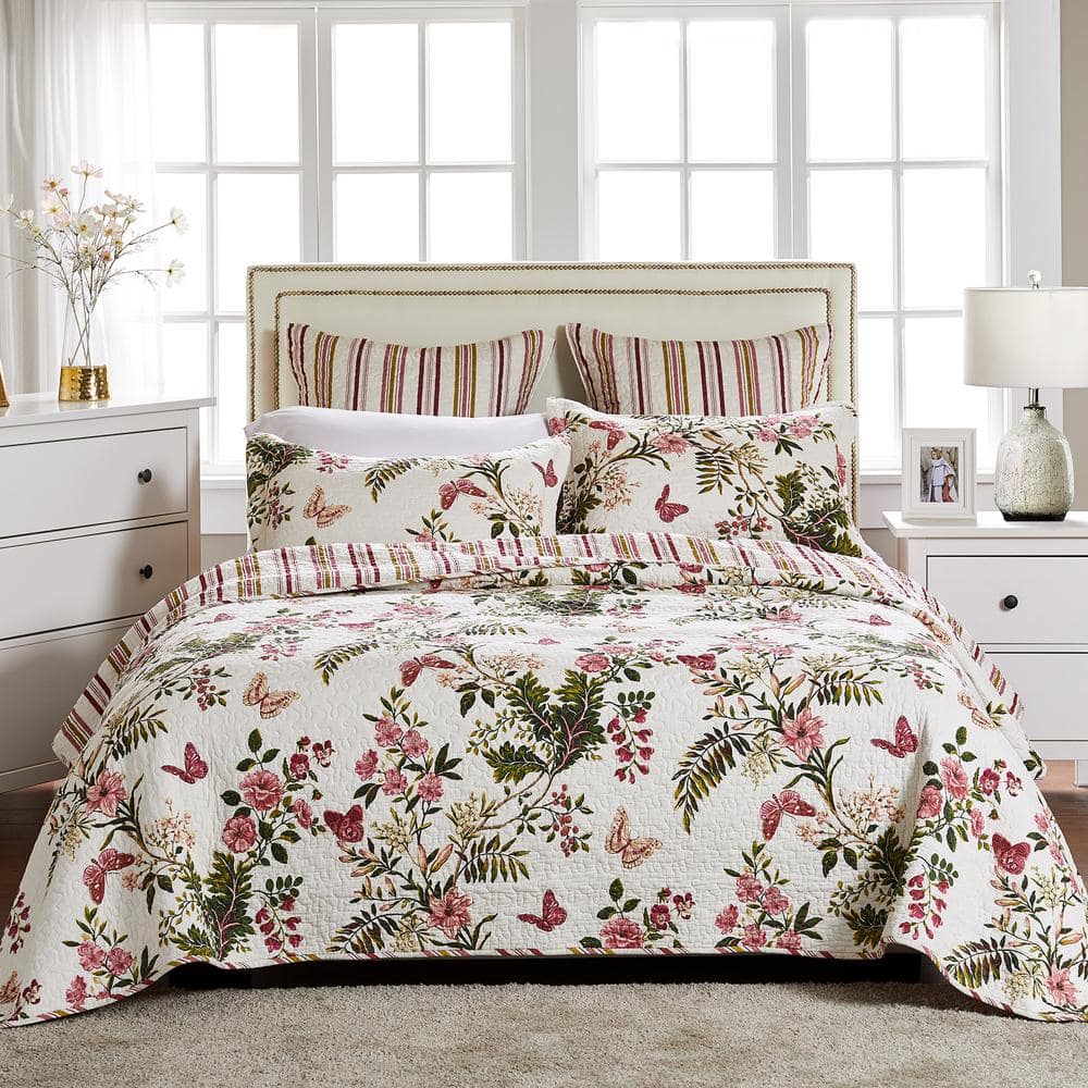 Greenland Home Butterflies Quilted Throw