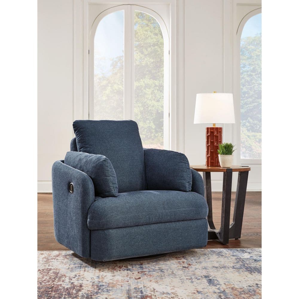 Modmax Blue Polyester Swivel Glider Rocker Recliner with Storage price history on PriceWatchPro