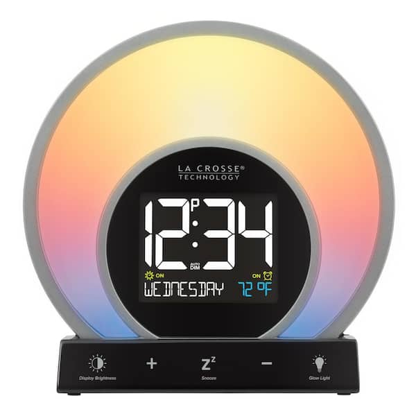 La Crosse Technology, Soluna S Sunrise and Mood Light Alarm Clock with USB port