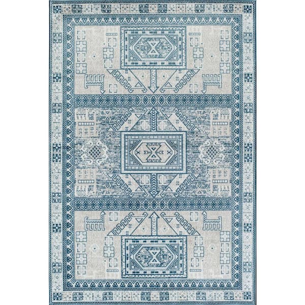 Freya Azure Beige 5 ft. x 7 ft. Area Rug