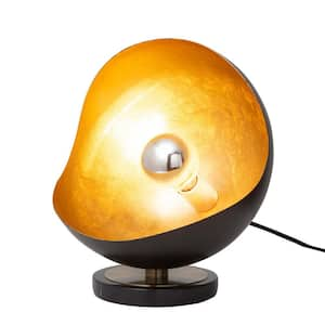 Luna 11.75 in. Black Gold Bella Accent Table Lamp