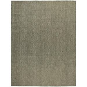 Nourison Horizon Natural 2 ft. x 6 ft. Indoor/Outdoor Geometric ...