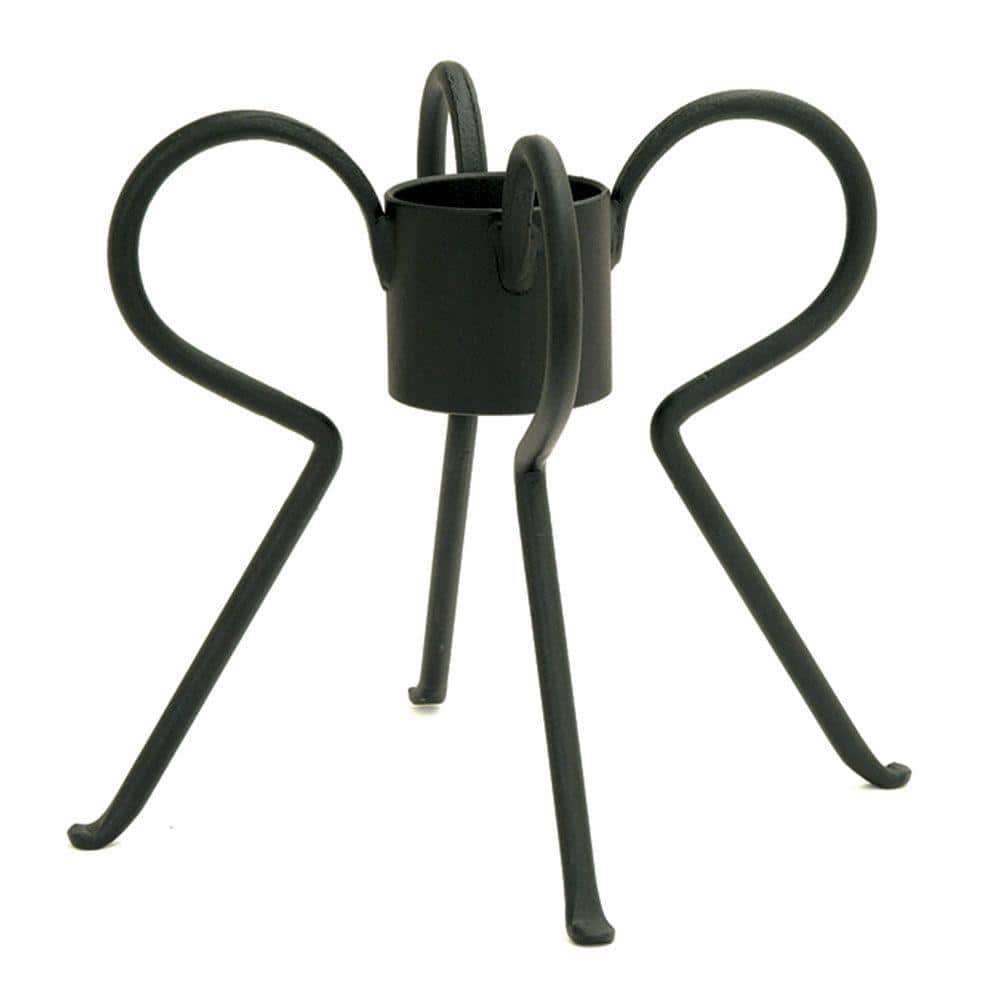 Black Wrought Iron Loops Gazing Globe Stand
