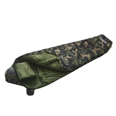 Camouflage Mummy Sleeping Bag with Travel Pillow