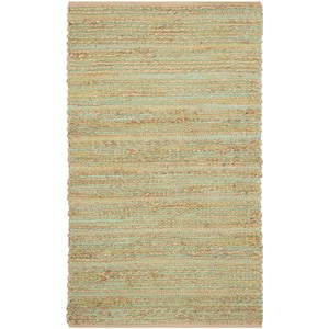 Cape Cod Green Doormat 2 ft. x 3 ft. Striped Area Rug