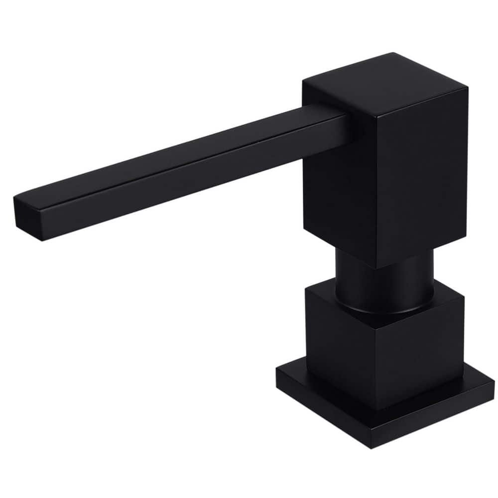 Metal Hand Soap Dispenser in Matte Black for Kitchen Sink, All Brass Built-in and Refill from Top Design price history on PriceWatchPro