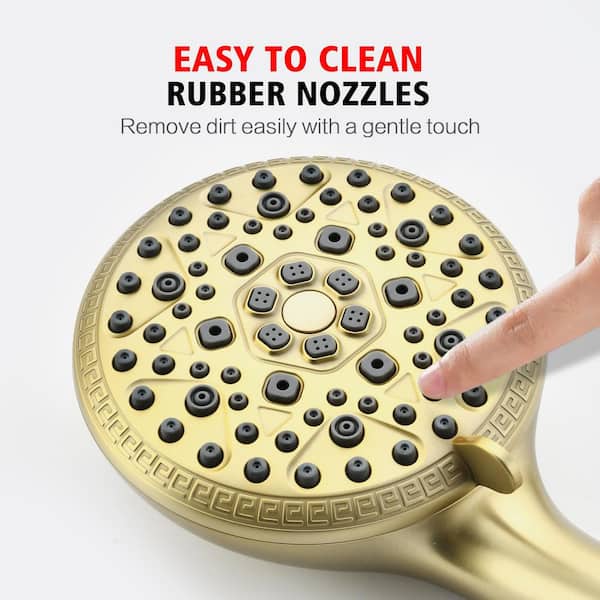 SUMERAIN 9-Spray Wall Mount Handheld Shower Head 1.6 GPM in
